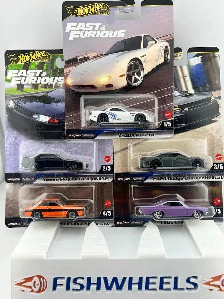  Hot Wheels Fast Furious Five Car Set With Film Liveries -  ToylandEU™