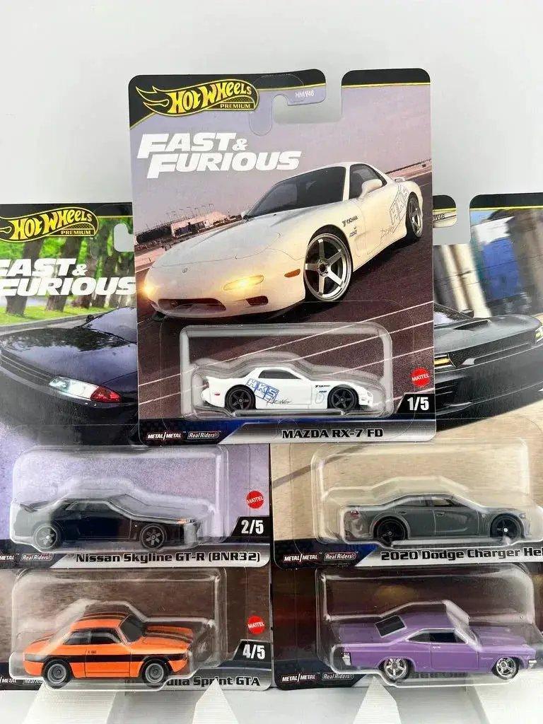  Hot Wheels Fast Furious Five Car Set With Film Liveries -  ToylandEU™