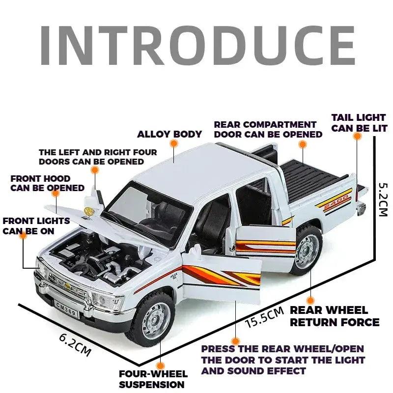  Toyota Hilux Off Road Diecast Model With Realistic Sound -  ToylandEU™