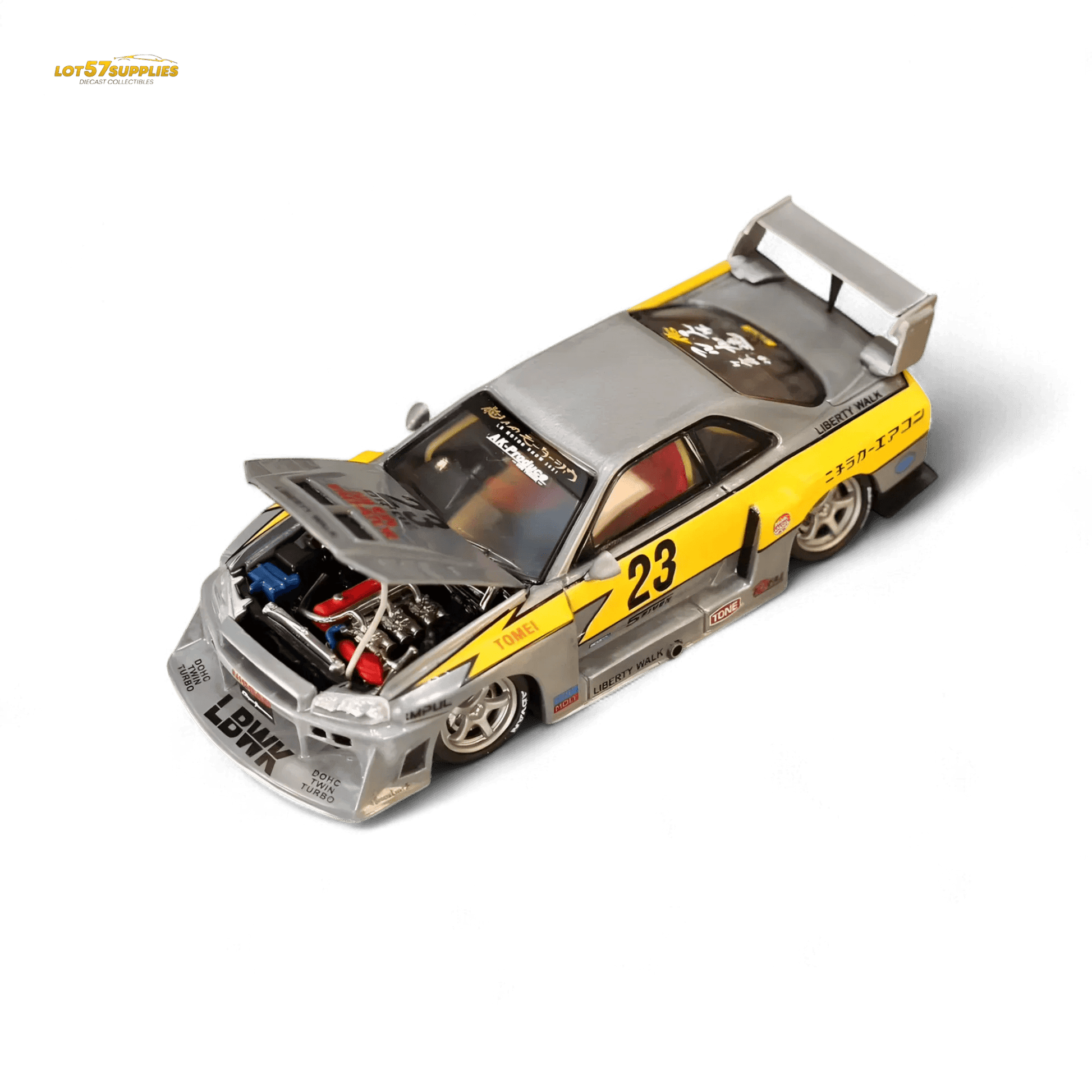 Diecast Nissan ER34 LBWK Varnish Edition 64 Scale - ToylandEU