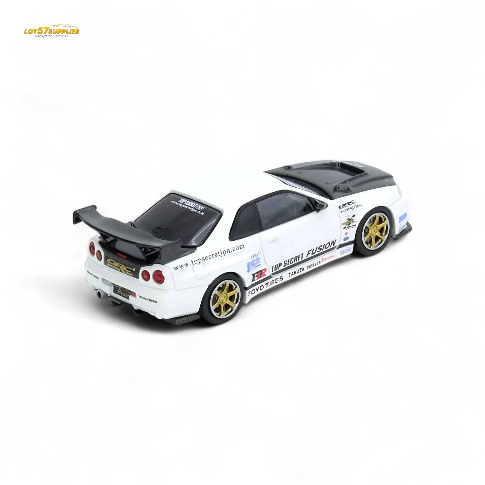 Diecast Nissan R34 GTR 1 to 64 Top Secret Edition - ToylandEU