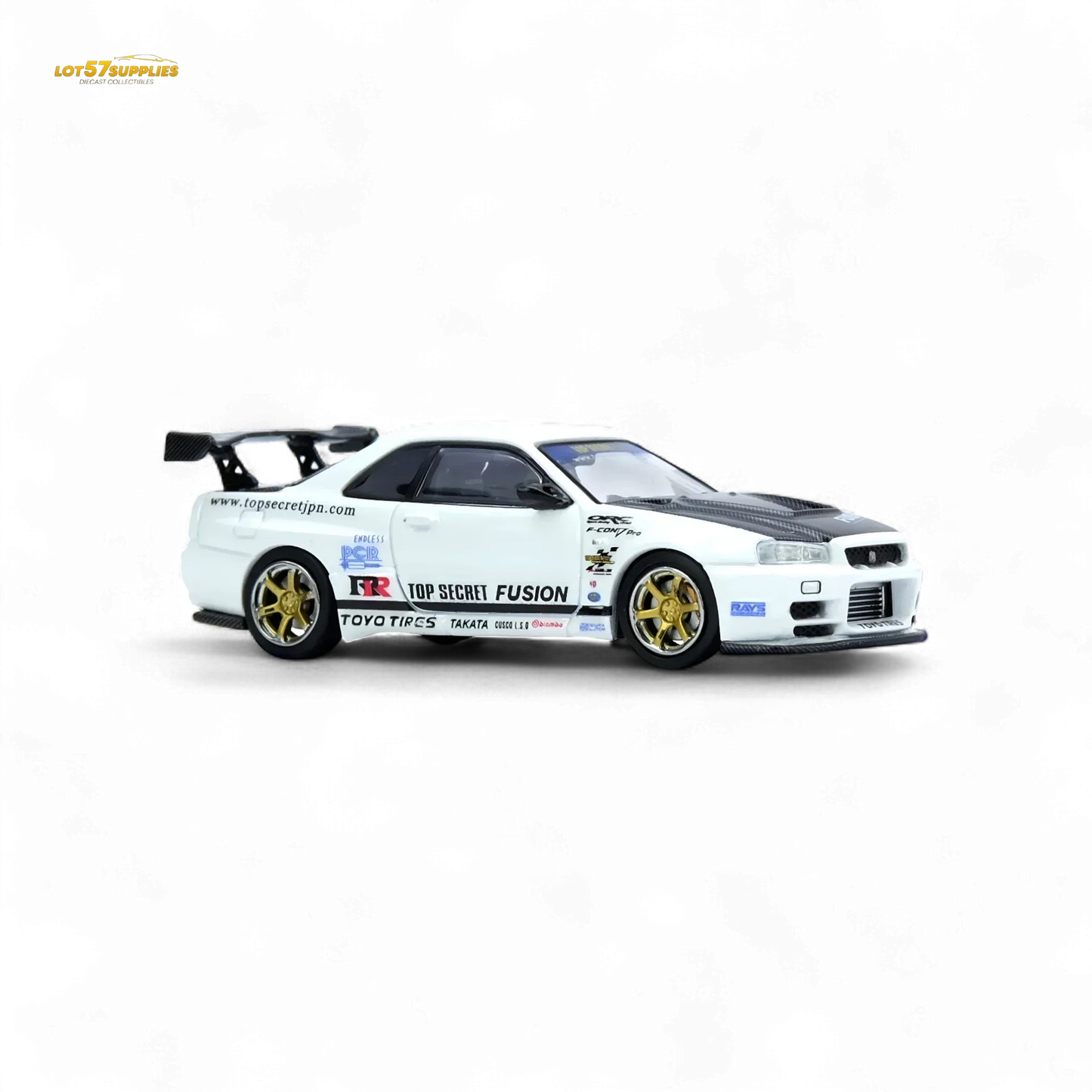 Diecast Nissan R34 GTR 1 to 64 Top Secret Edition - ToylandEU