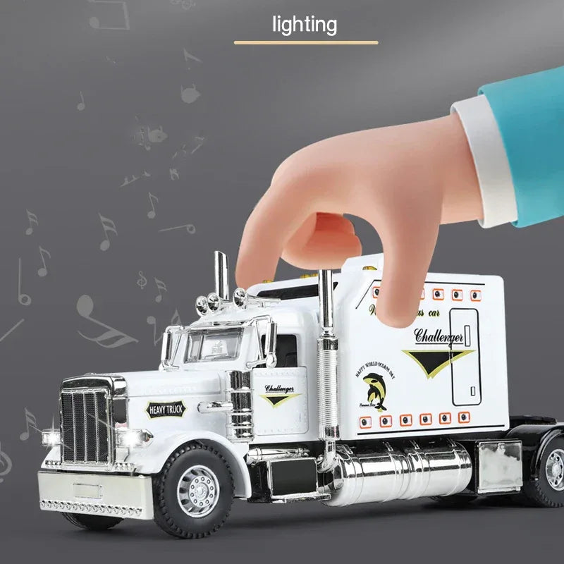 Diecast Peterbilt 389 Scale Model Truck with Open Doors for Collectors - ToylandEU