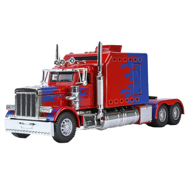 Diecast Peterbilt 389 Scale Model Truck with Open Doors for Collectors - ToylandEU