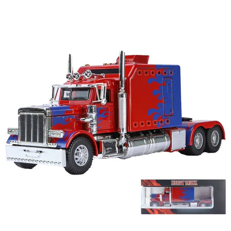 Diecast Peterbilt 389 Scale Model Truck with Open Doors for Collectors - ToylandEU