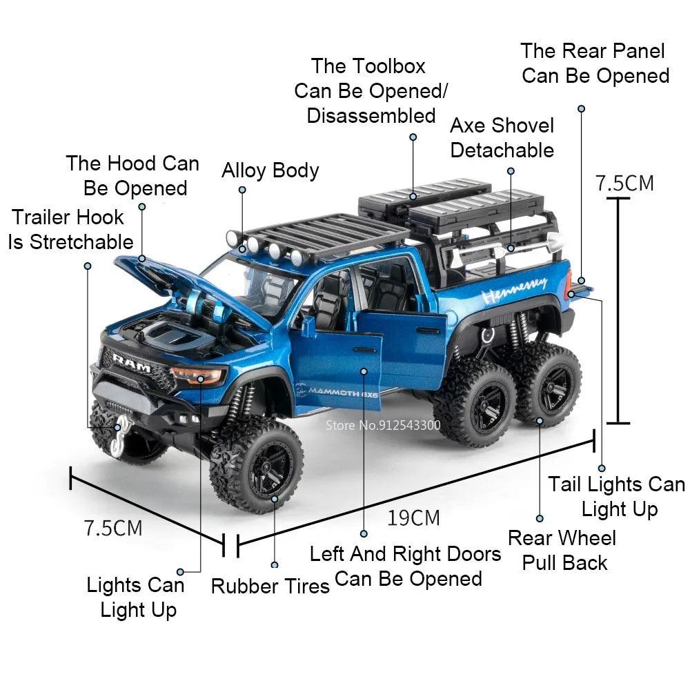 Diecast Pickup Truck | Sound & Light | Toylandeu™