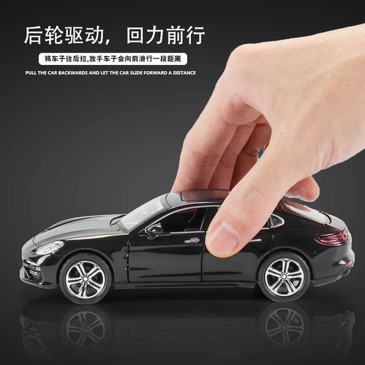 Diecast Porsche Panamera Model Sound and Light for Collectors - ToylandEU