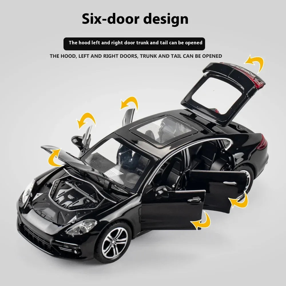 Diecast Porsche Panamera Model Sound and Light for Collectors - ToylandEU