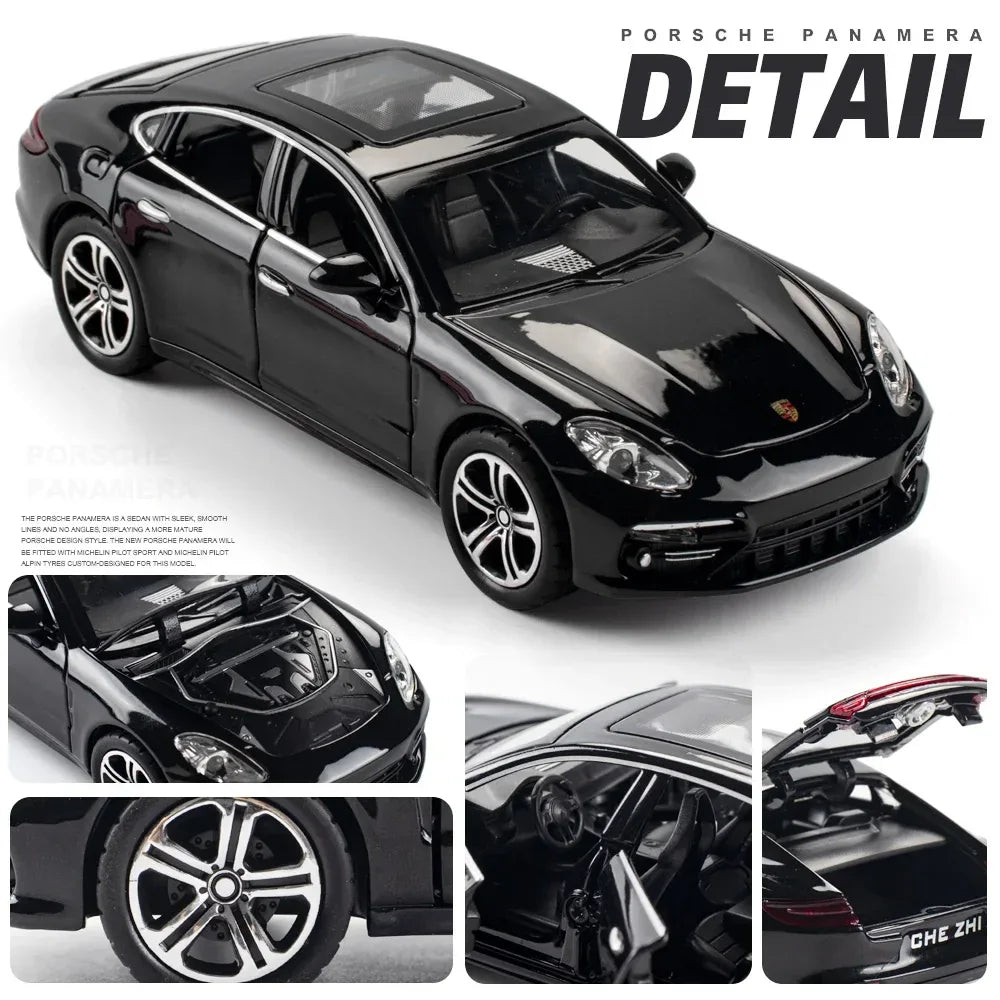 Diecast Porsche Panamera Model Sound and Light for Collectors - ToylandEU