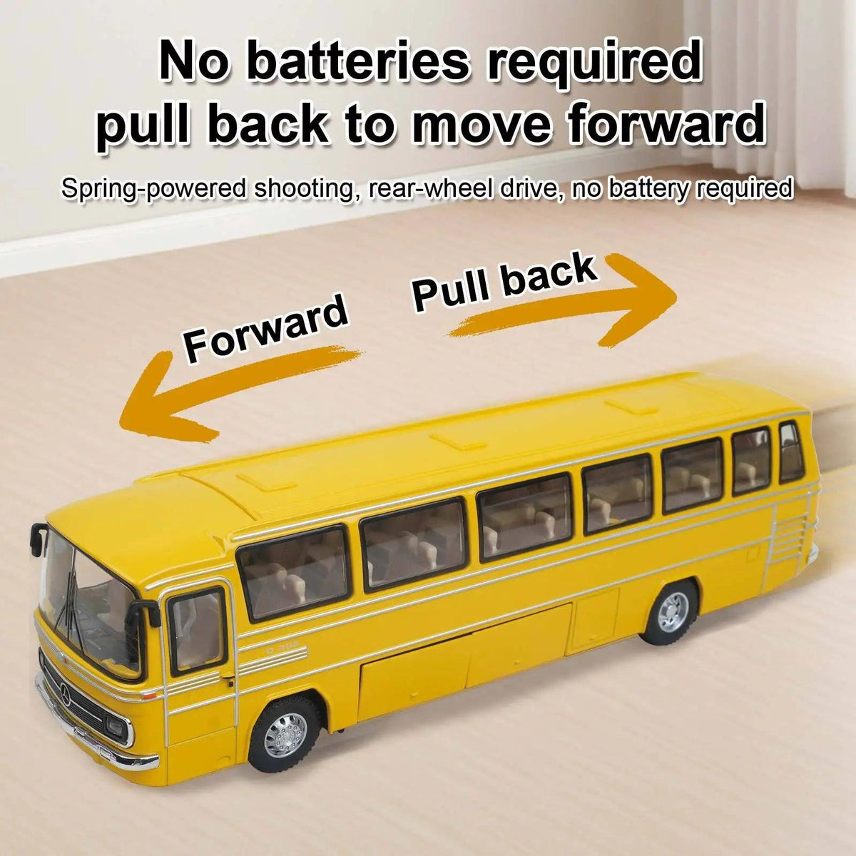 Diecast Power Bus | 1:24 Sound & Light Effects | Toylandeu™