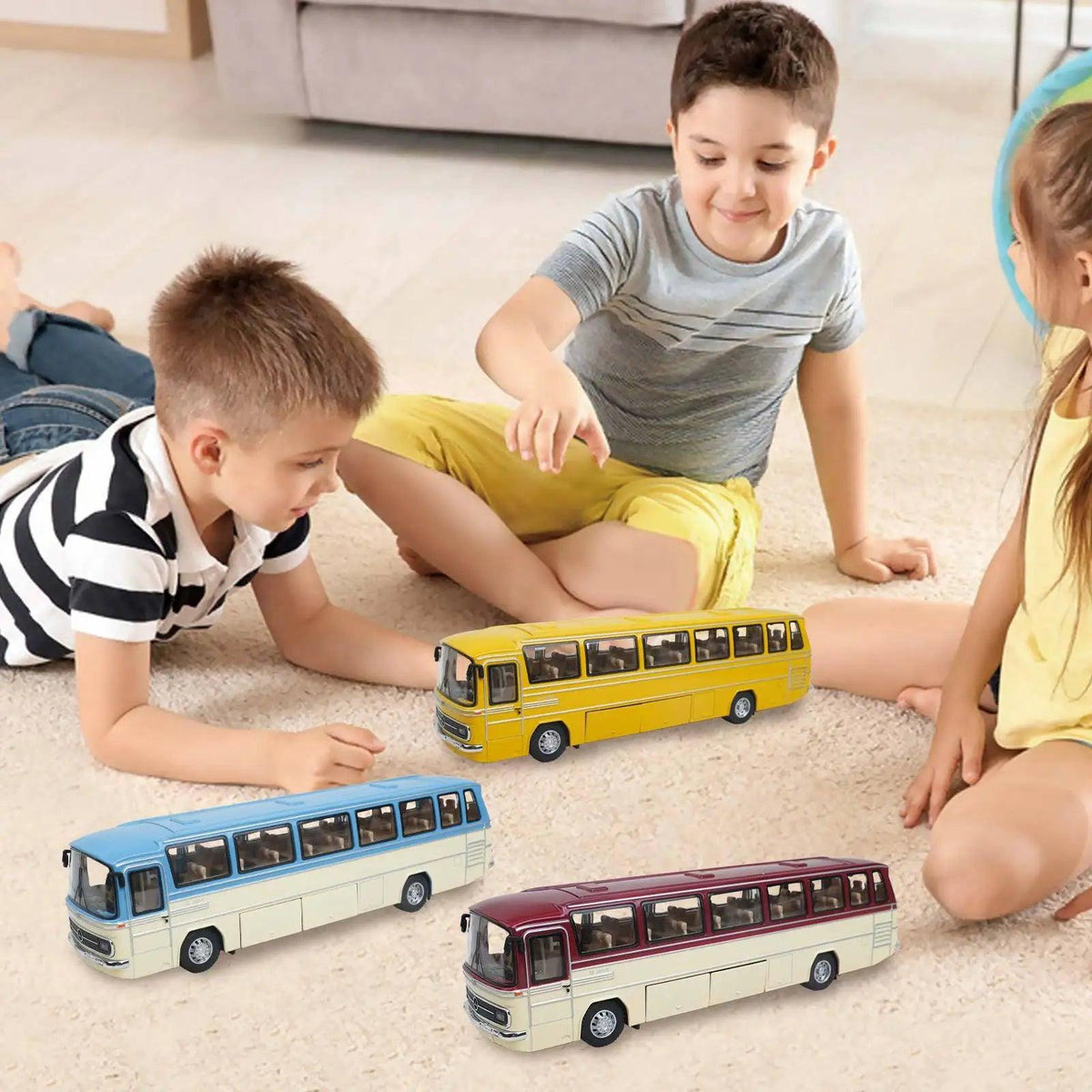 Diecast Power Bus | 1:24 Sound & Light Effects | Toylandeu™