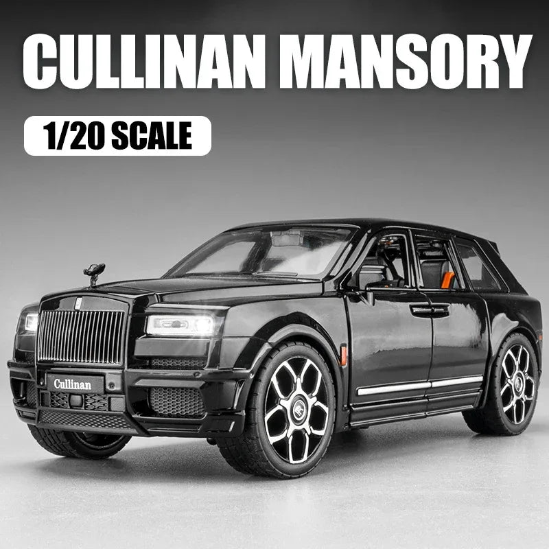 Diecast Rolls Royce Cullinan Mansory Model Car with Sound and Light Gift - ToylandEU