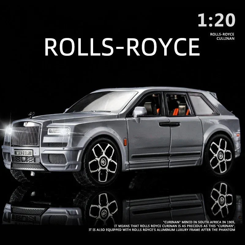 Diecast Rolls Royce Cullinan Mansory Model Car with Sound and Light Gift - ToylandEU