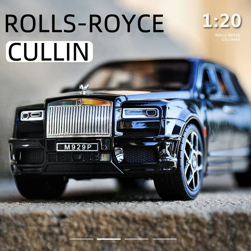 Diecast Rolls Royce Cullinan Mansory Model Car with Sound and Light Gift - ToylandEU