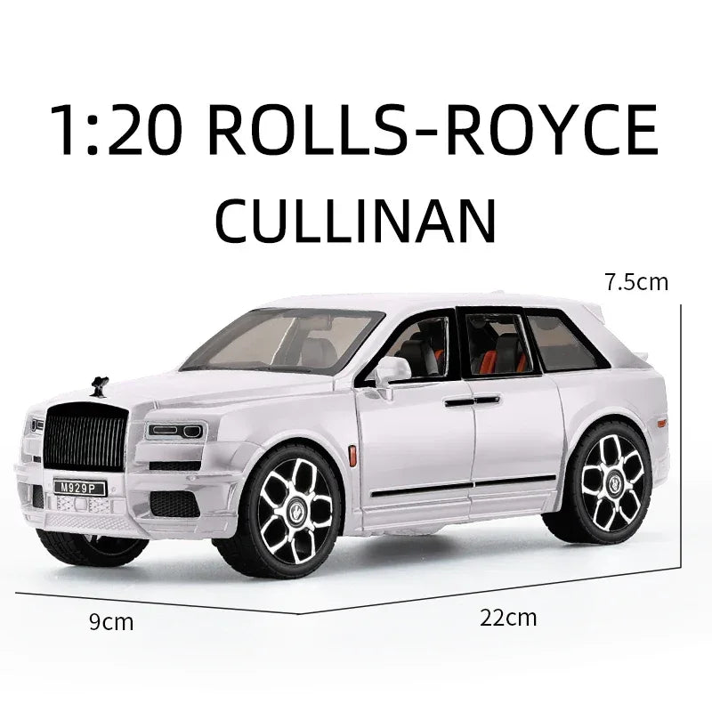 Diecast Rolls Royce Cullinan Mansory Model Car with Sound and Light Gift - ToylandEU