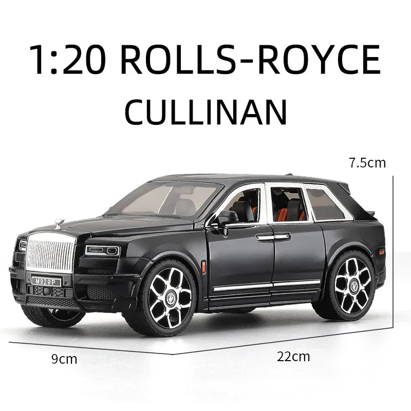 Diecast Rolls Royce Cullinan Mansory Model Car with Sound and Light Gift - ToylandEU