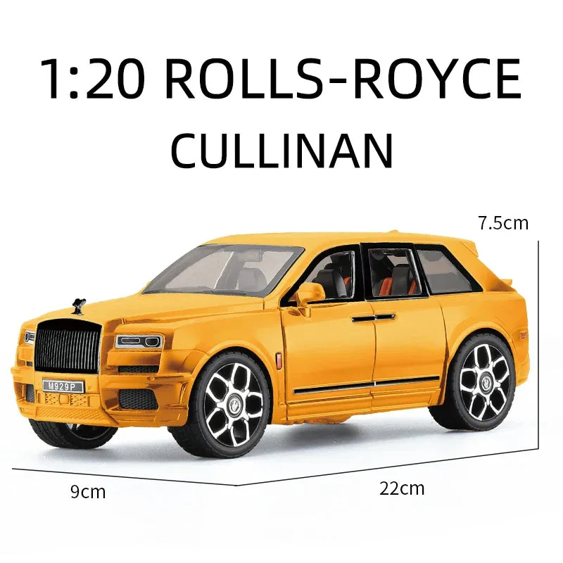 Diecast Rolls Royce Cullinan Mansory Model Car with Sound and Light Gift - ToylandEU