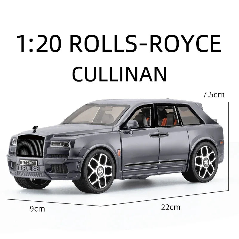 Diecast Rolls Royce Cullinan Mansory Model Car with Sound and Light Gift - ToylandEU