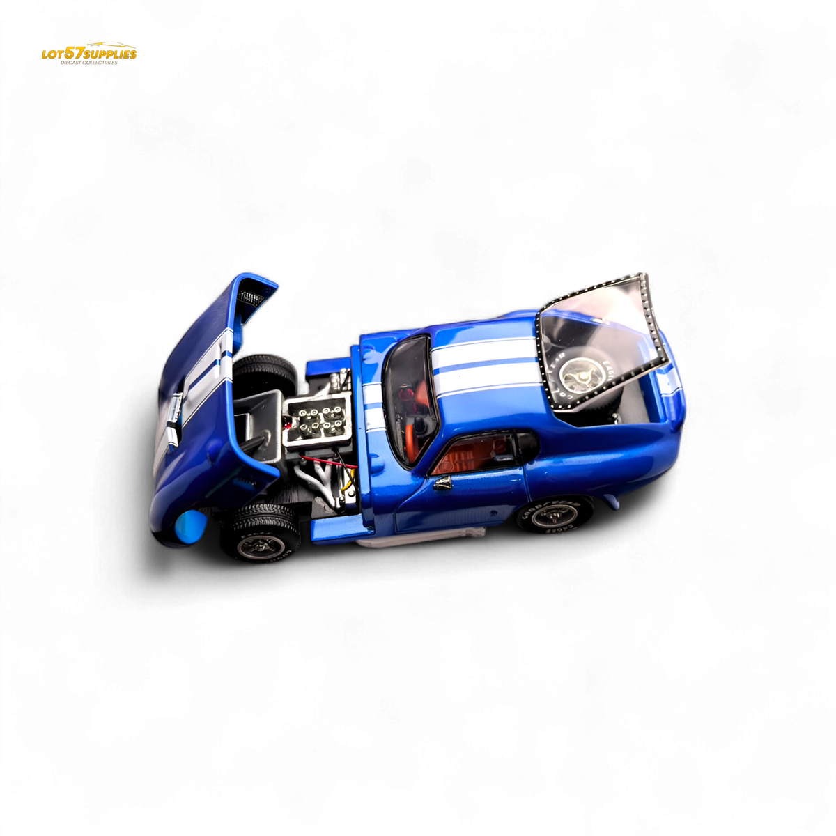 Diecast Shelby Daytona | 1:64 Scale Blue Stripes | Toylandeu™