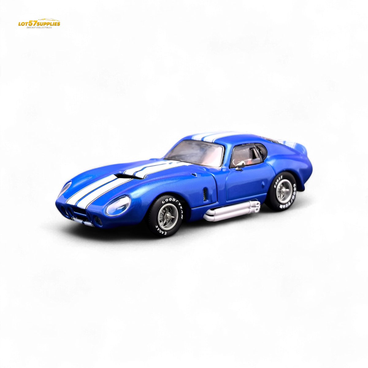 Diecast Shelby Daytona | 1:64 Scale Blue Stripes | Toylandeu™
