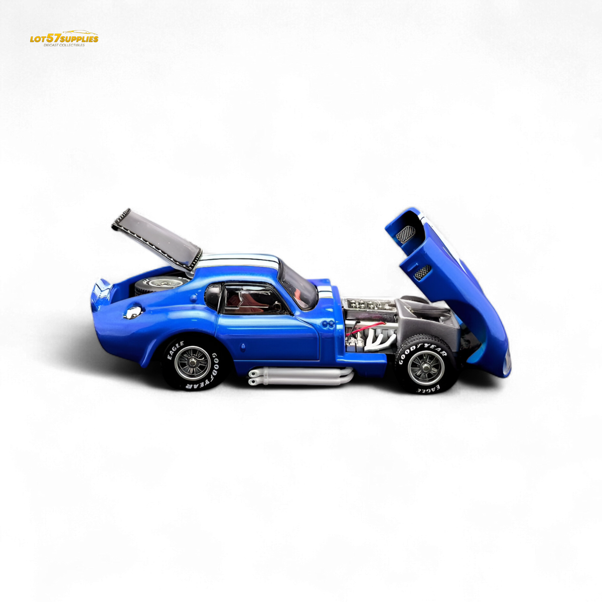 Diecast Shelby Daytona | 1:64 Scale Blue Stripes | Toylandeu™