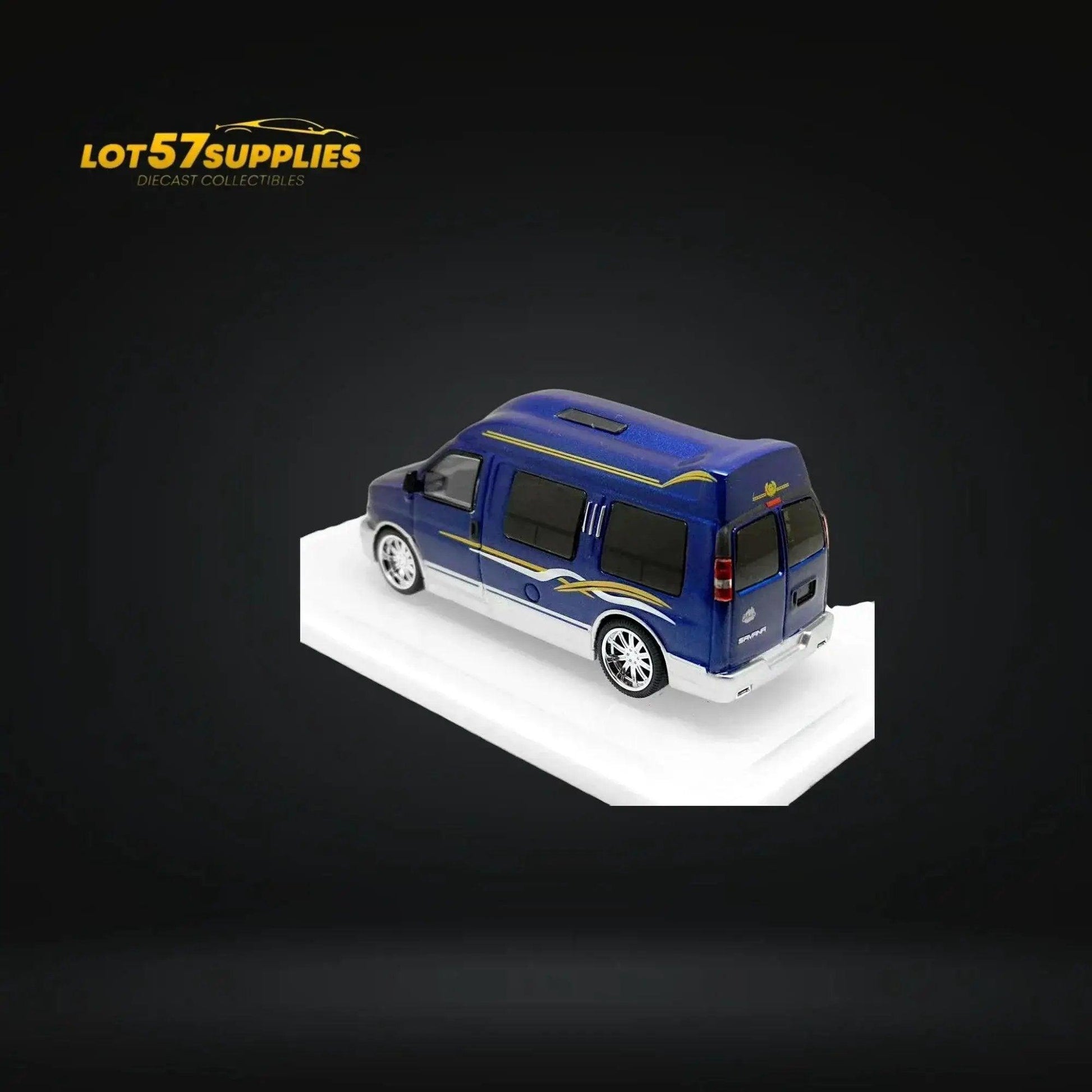  GOC GMC Savana Blue Silver Edition 1:64 -  ToylandEU™