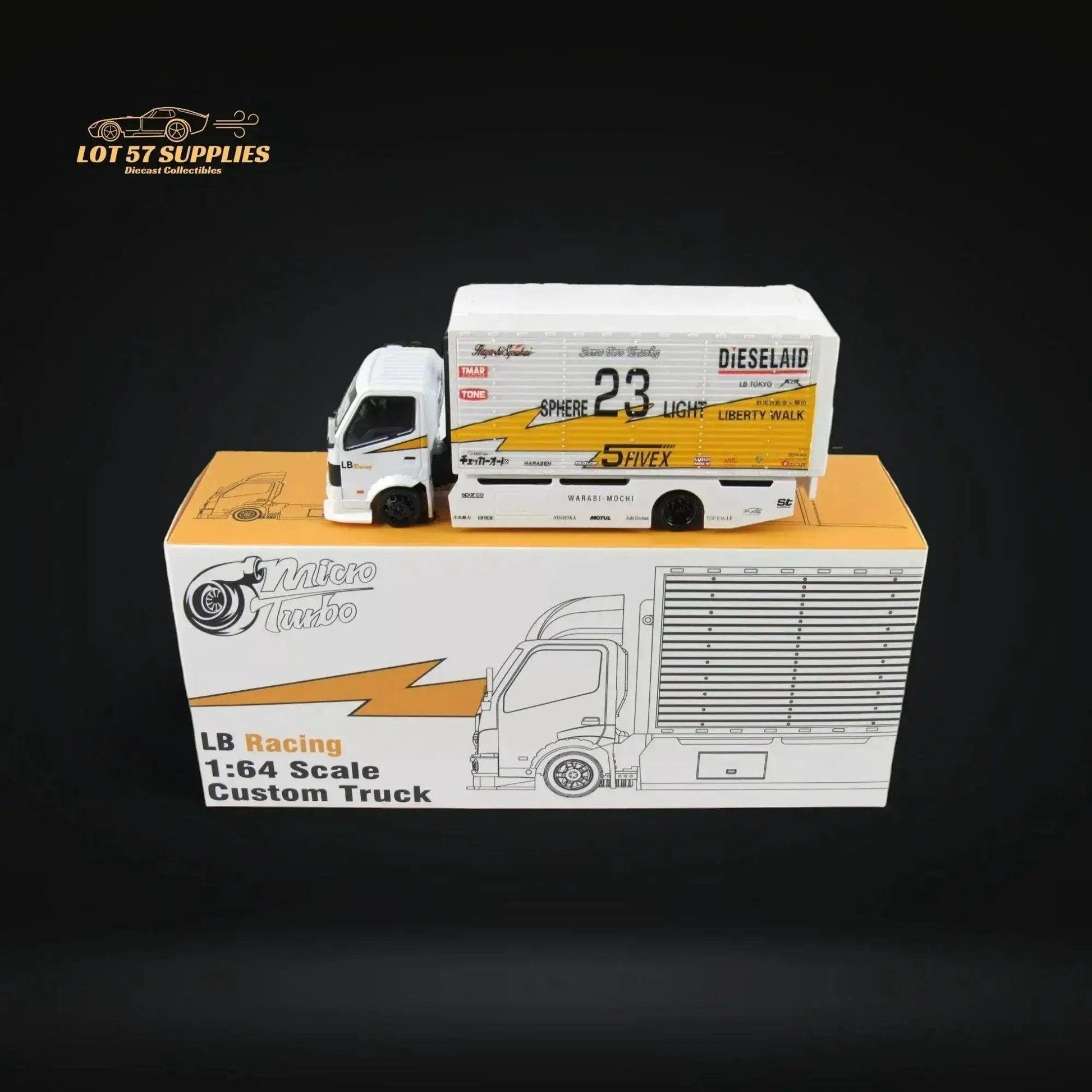  MicroTurbo Hino 300 LBWK Silhouette Lighting #23 1:64 -  ToylandEU™