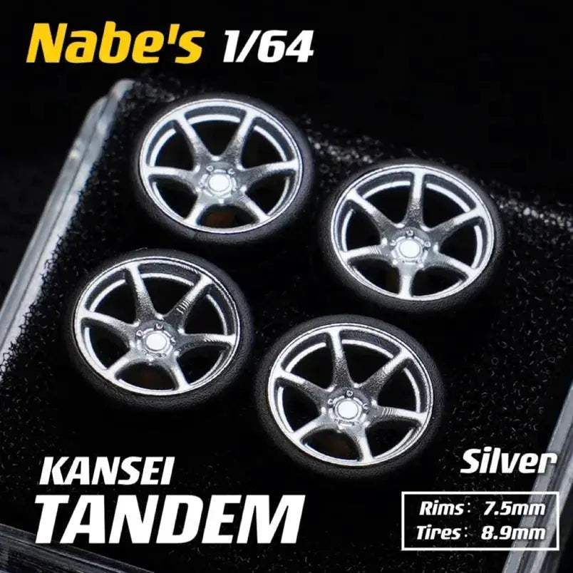 Diecast Wheels Rubber Tires For 1 64 Scale Cars JDM - ToylandEU