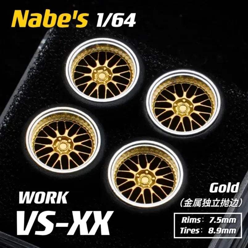 Diecast Wheels Rubber Tires For 1 64 Scale Cars JDM - ToylandEU