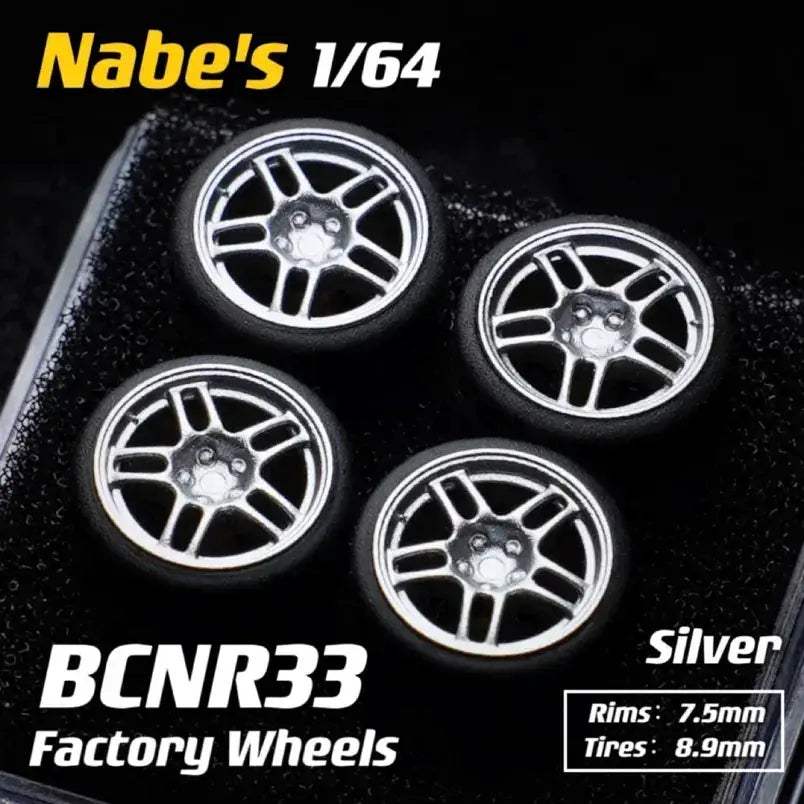 Diecast Wheels Rubber Tires For 1 64 Scale Cars JDM - ToylandEU