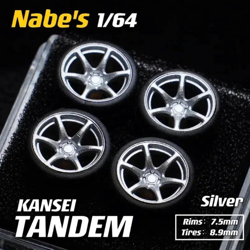  Diecast Wheels Rubber Tires Metal For 1 64 Cars JDM -  ToylandEU™