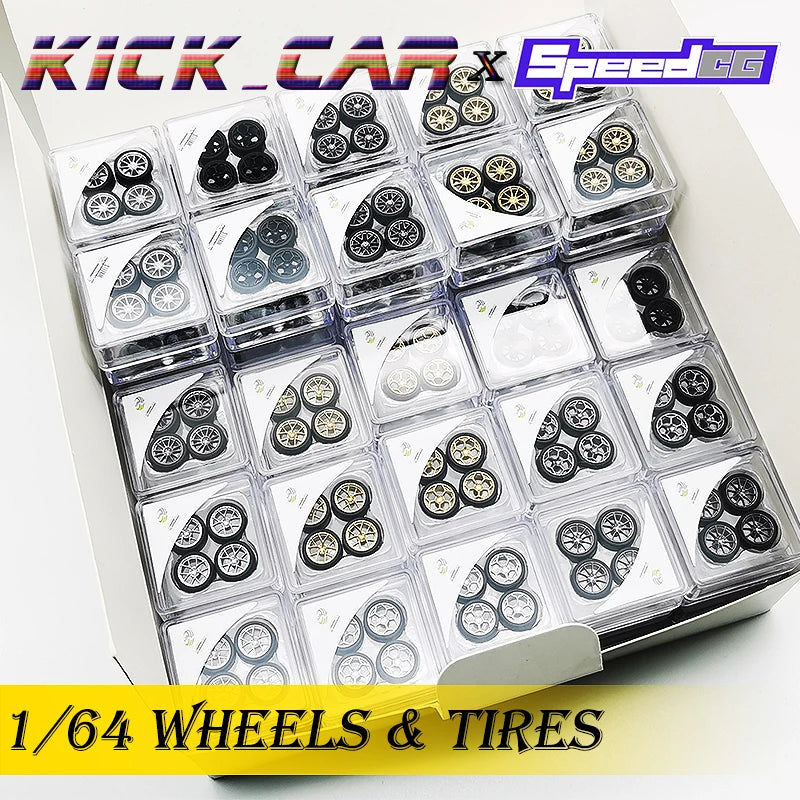 Diecast Wheels With Premium Rubber Tires For Hot Wheels Cars
