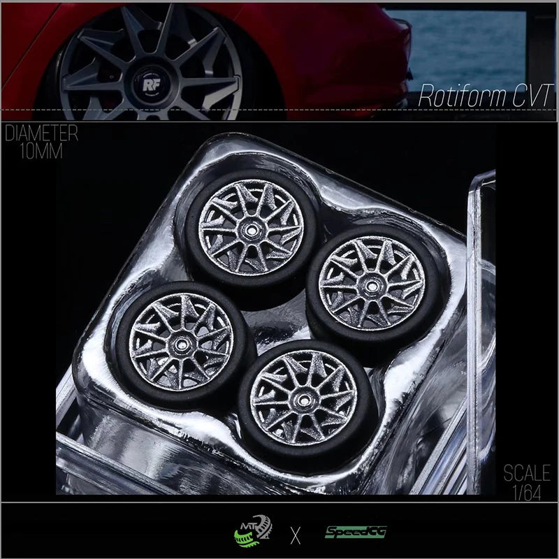 Diecast Wheels With Premium Rubber Tires For Hot Wheels Cars