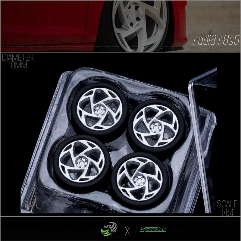 Diecast Wheels With Premium Rubber Tires For Hot Wheels Cars