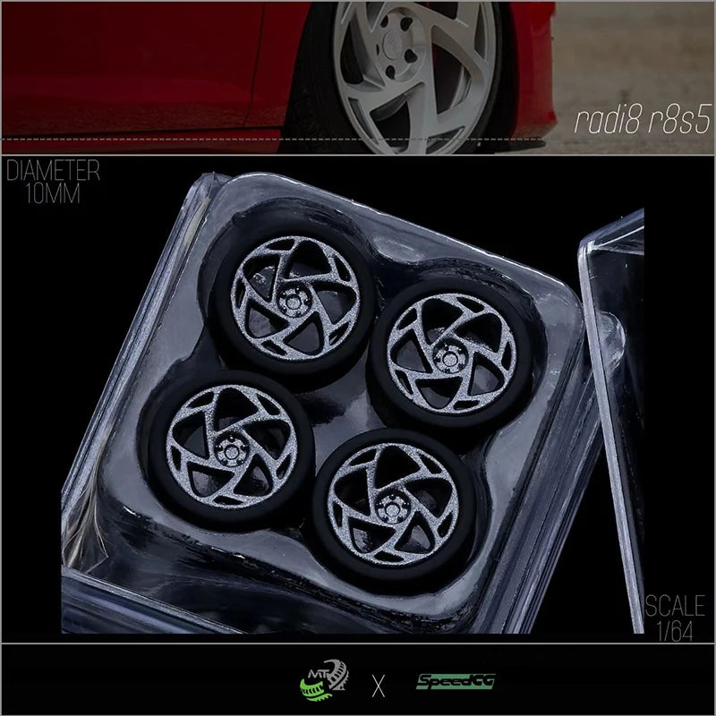 Diecast Wheels With Premium Rubber Tires For Hot Wheels Cars