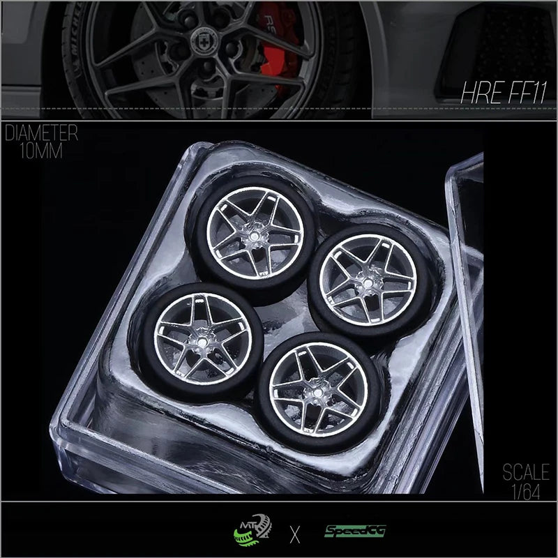 Diecast Wheels With Premium Rubber Tires For Hot Wheels Cars