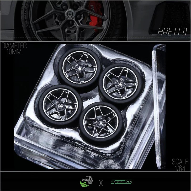 Diecast Wheels With Premium Rubber Tires For Hot Wheels Cars