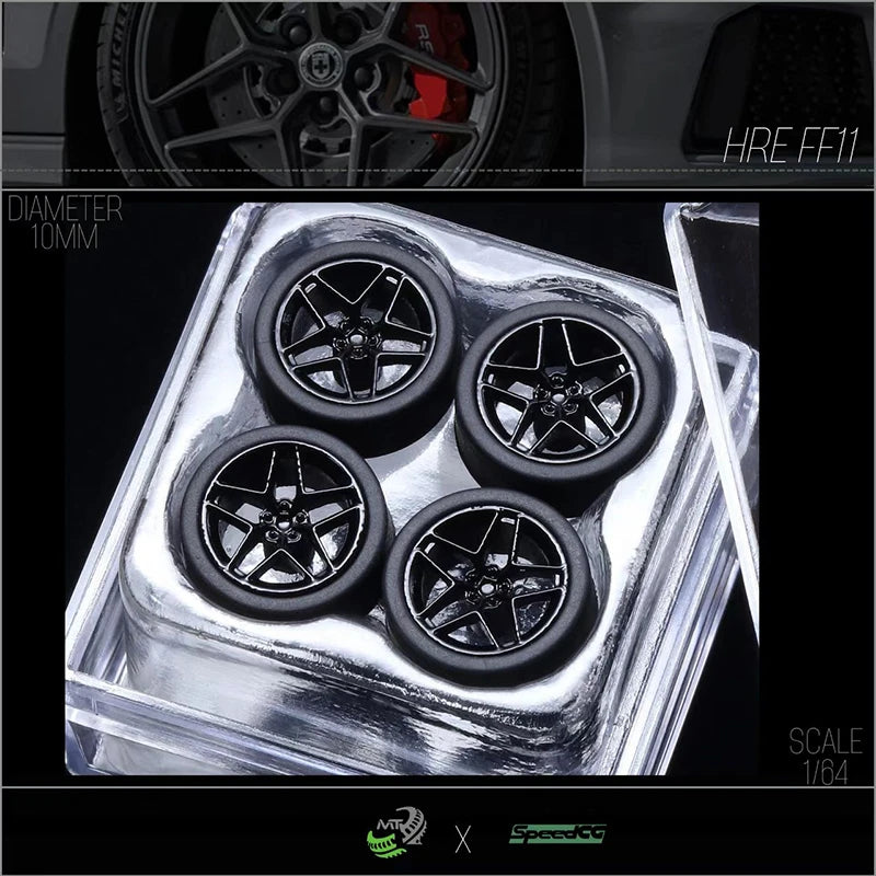 Diecast Wheels With Premium Rubber Tires For Hot Wheels Cars