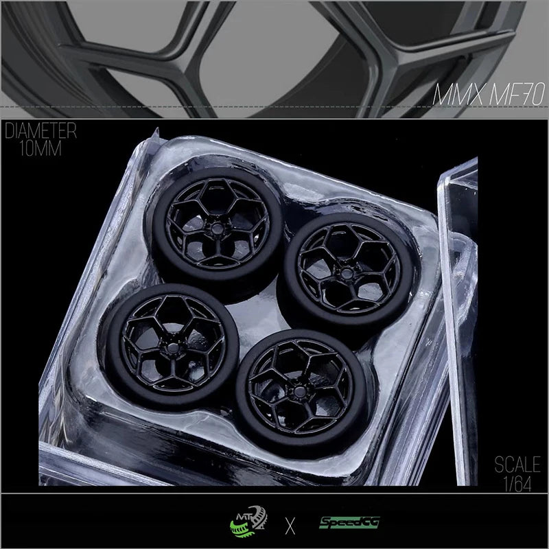 Diecast Wheels With Premium Rubber Tires For Hot Wheels Cars