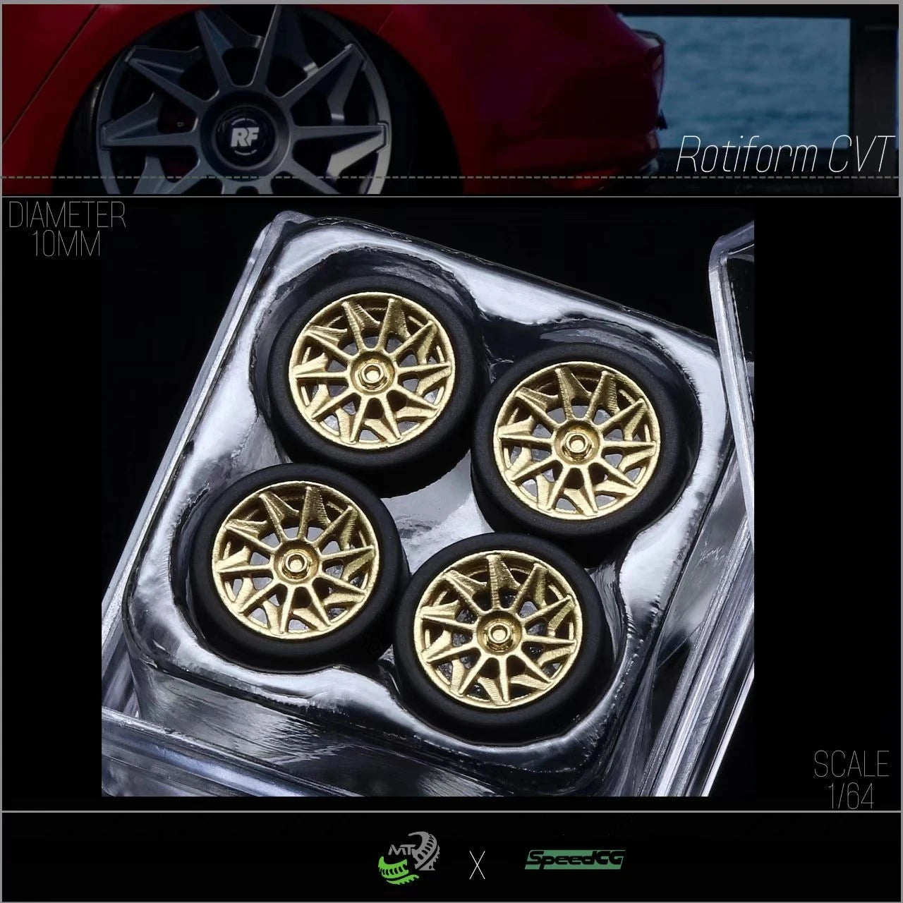 Diecast Wheels With Premium Rubber Tires For Hot Wheels Cars