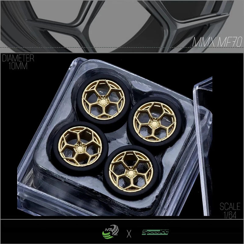 Diecast Wheels With Premium Rubber Tires For Hot Wheels Cars