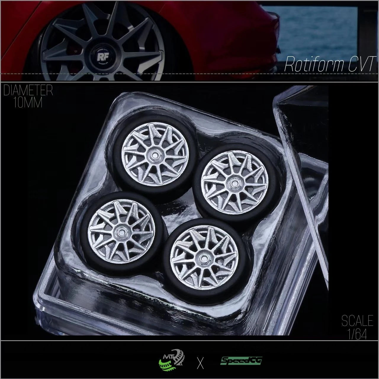 Diecast Wheels With Premium Rubber Tires For Hot Wheels Cars