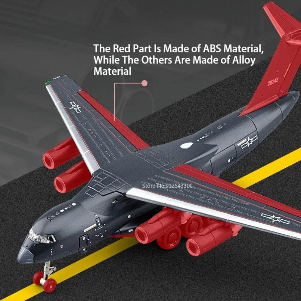 Diecast Y20 Transport Aircraft Model Metal Body For Kids - ToylandEU