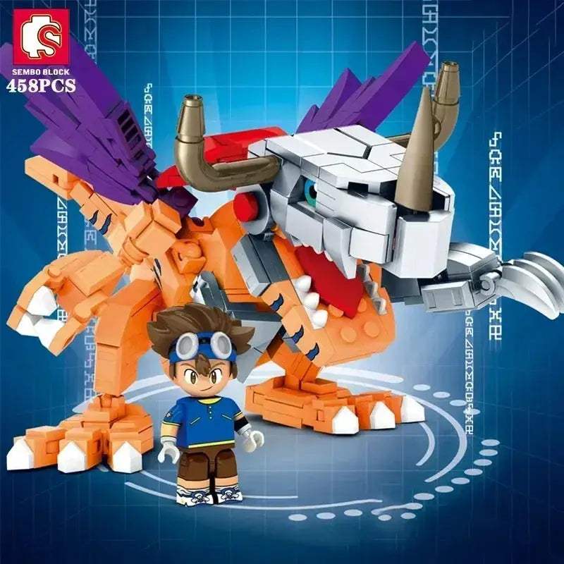 Digimon Adventure Lego Compatible Block Figures Garudamon Greymon Set - ToylandEU