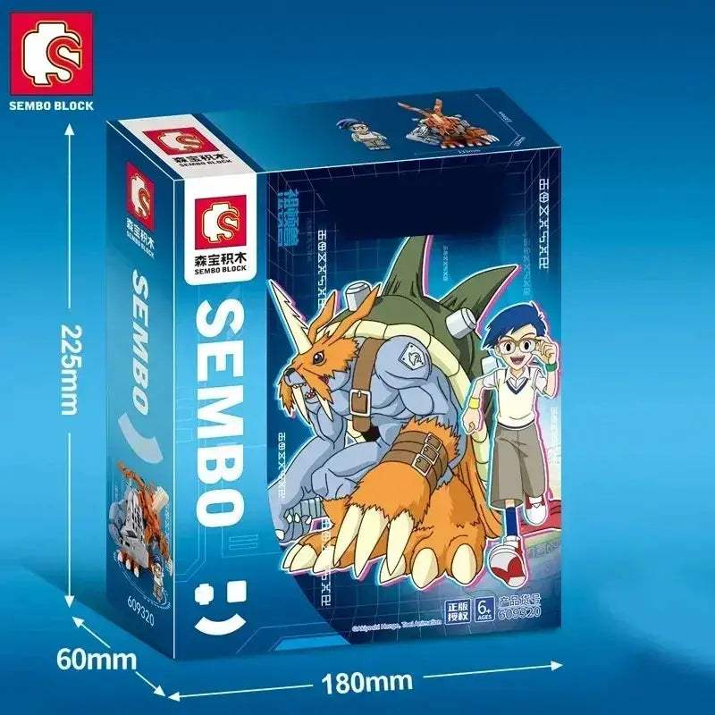 Digimon Adventure Lego Compatible Block Figures Garudamon Greymon Set - ToylandEU