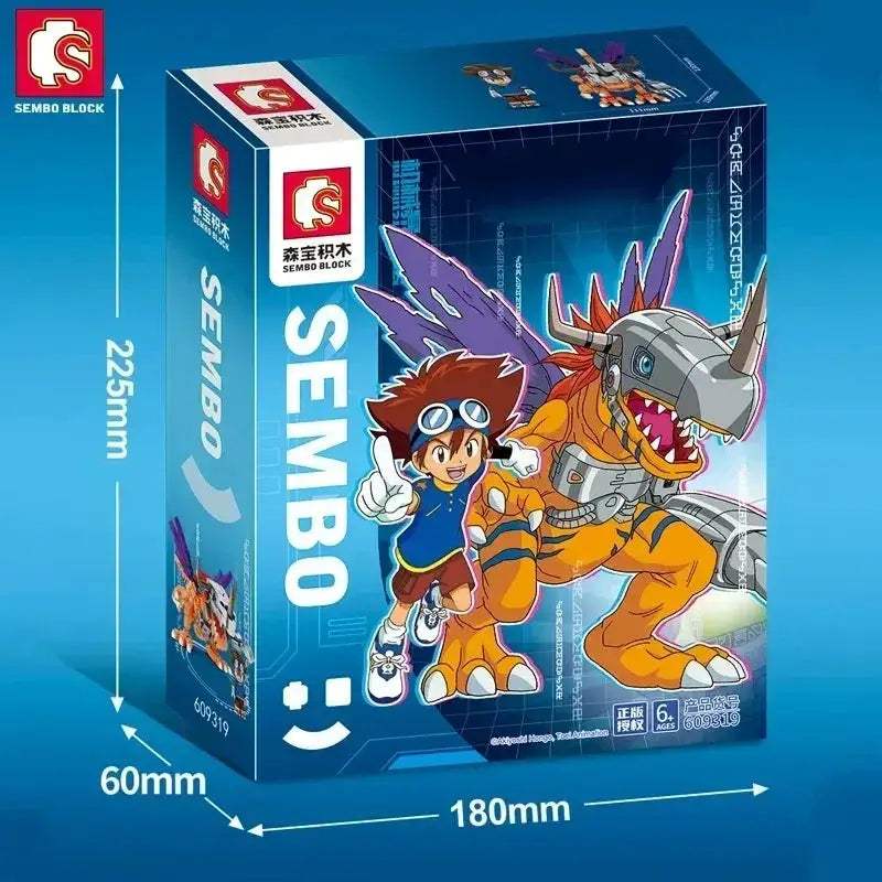 Digimon Adventure Lego Compatible Block Figures Garudamon Greymon Set - ToylandEU