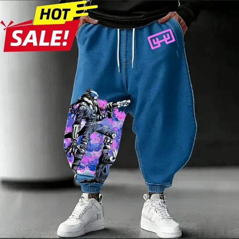 Digimon Beelzebumon Sweatpants Unisex Oversized Harajuku Streetwear - ToylandEU