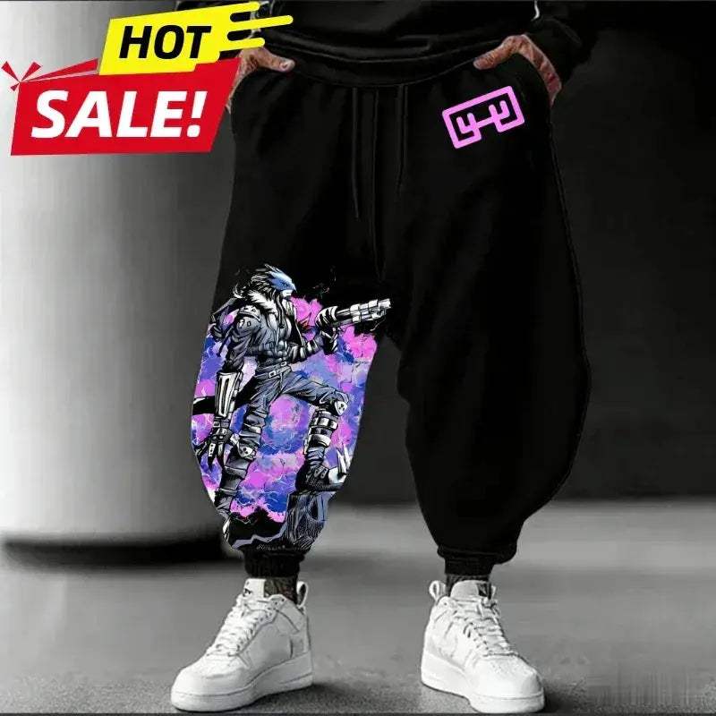 Digimon Beelzebumon Sweatpants Unisex Oversized Harajuku Streetwear - ToylandEU