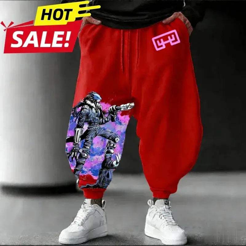 Digimon Beelzebumon Sweatpants Unisex Oversized Harajuku Streetwear - ToylandEU
