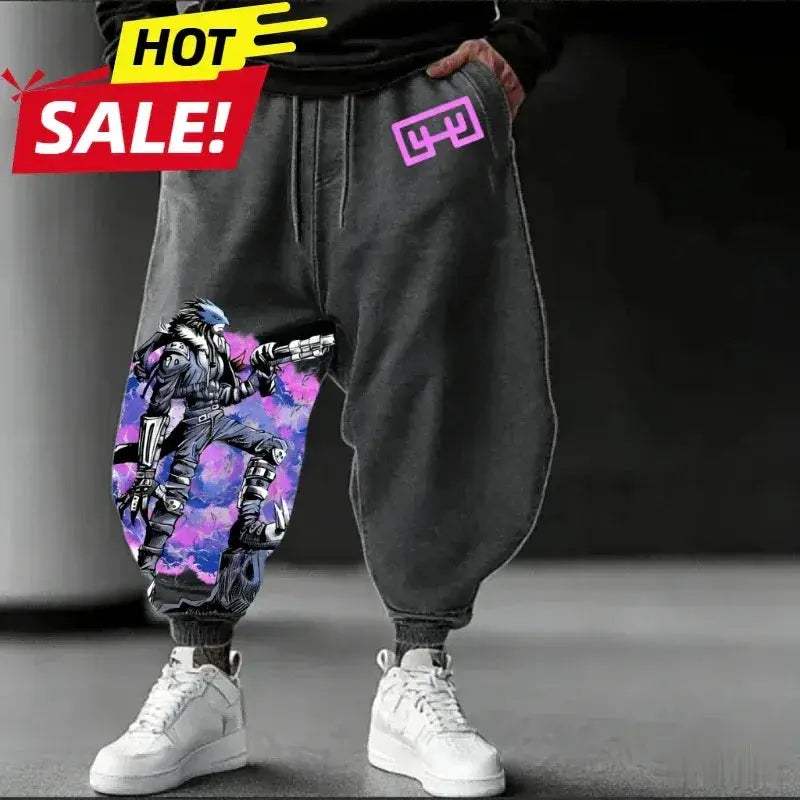 Digimon Beelzebumon Sweatpants Unisex Oversized Harajuku Streetwear - ToylandEU